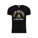 T-shirt ASSE Fanwear Le Coq Sportif Homme Noir Original